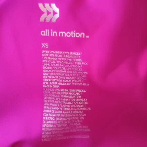 All In Motion Active Dress Dark Violet Pleated XS - Picture 8 of 13